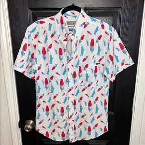 RSVLTS Patriotic Fourth of July theme Bomb-Pop Red and Blue Popsicle Print